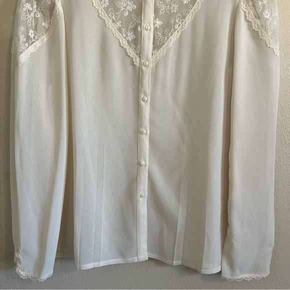 Vintage 70’s Prairie Button Up Blouse - Picture 4 of 11